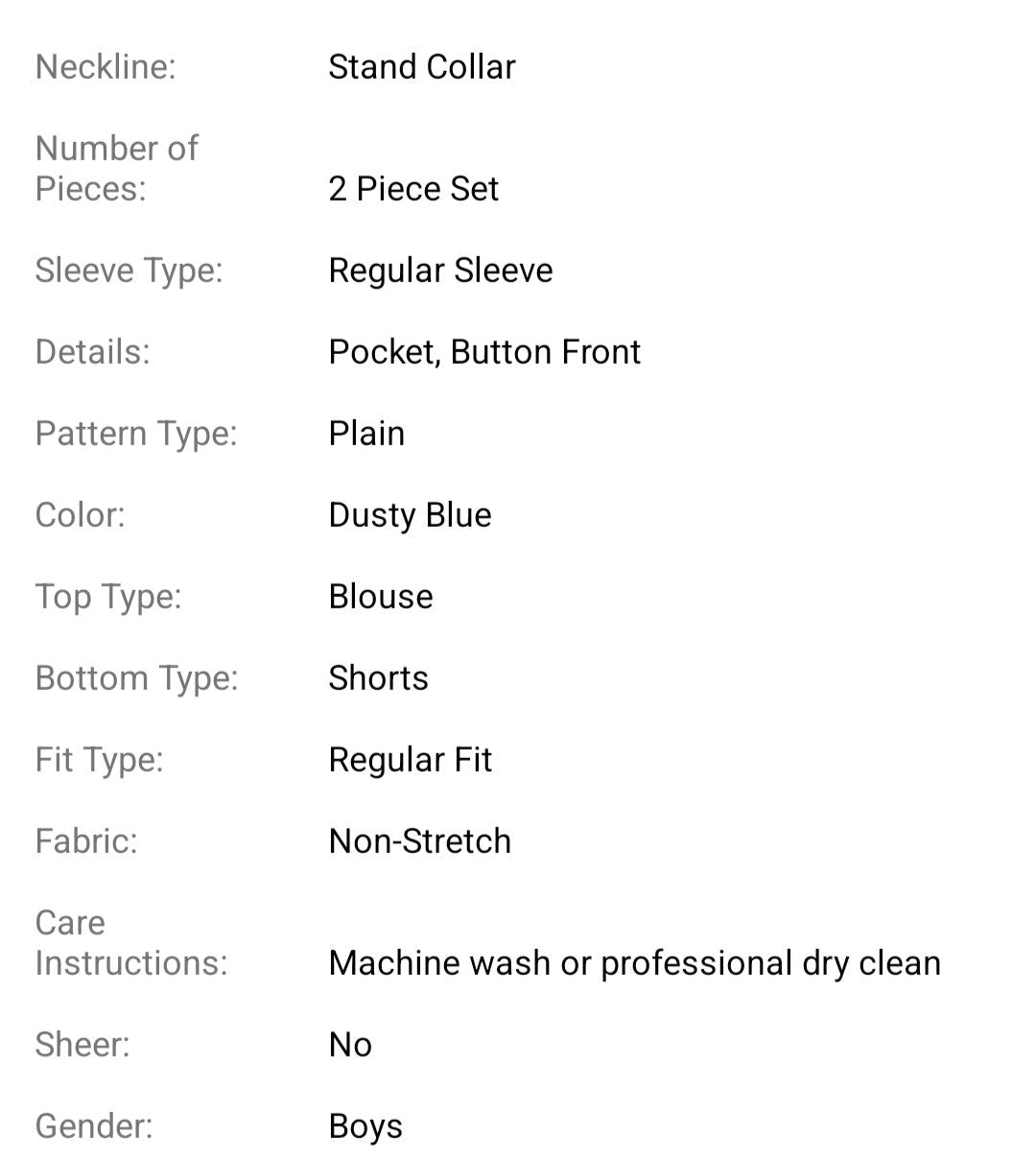 Baby Boy Solid Pocket Patched Shirt & Shorts Without Tee (Size: 2-3 years)