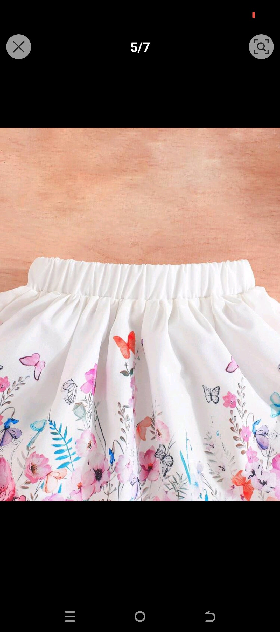 Baby Girls' Summer Set, Fashionable 2pcs Cute Bow Detail-Shaped Top With Bowknot & Floral Print Skirt (Size 6 - 9 months)